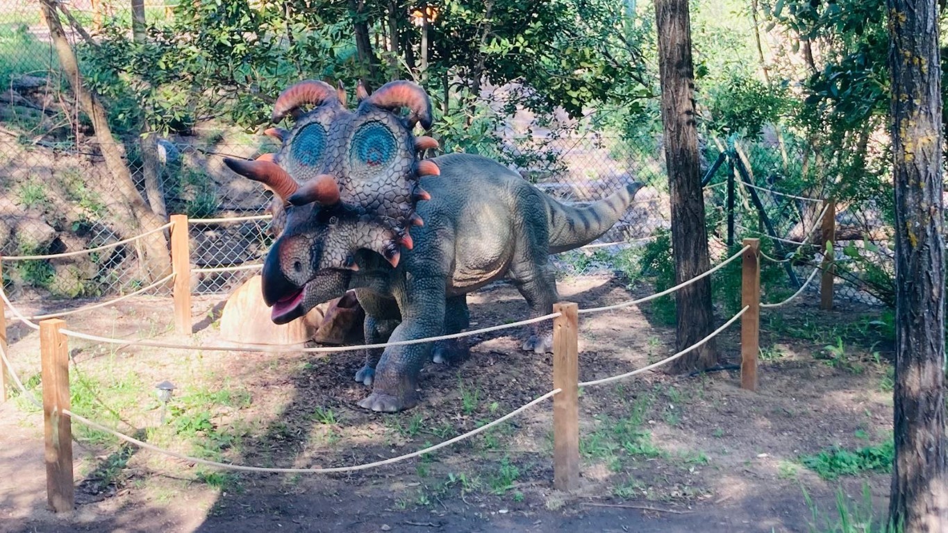 Foto real de Dinolandia